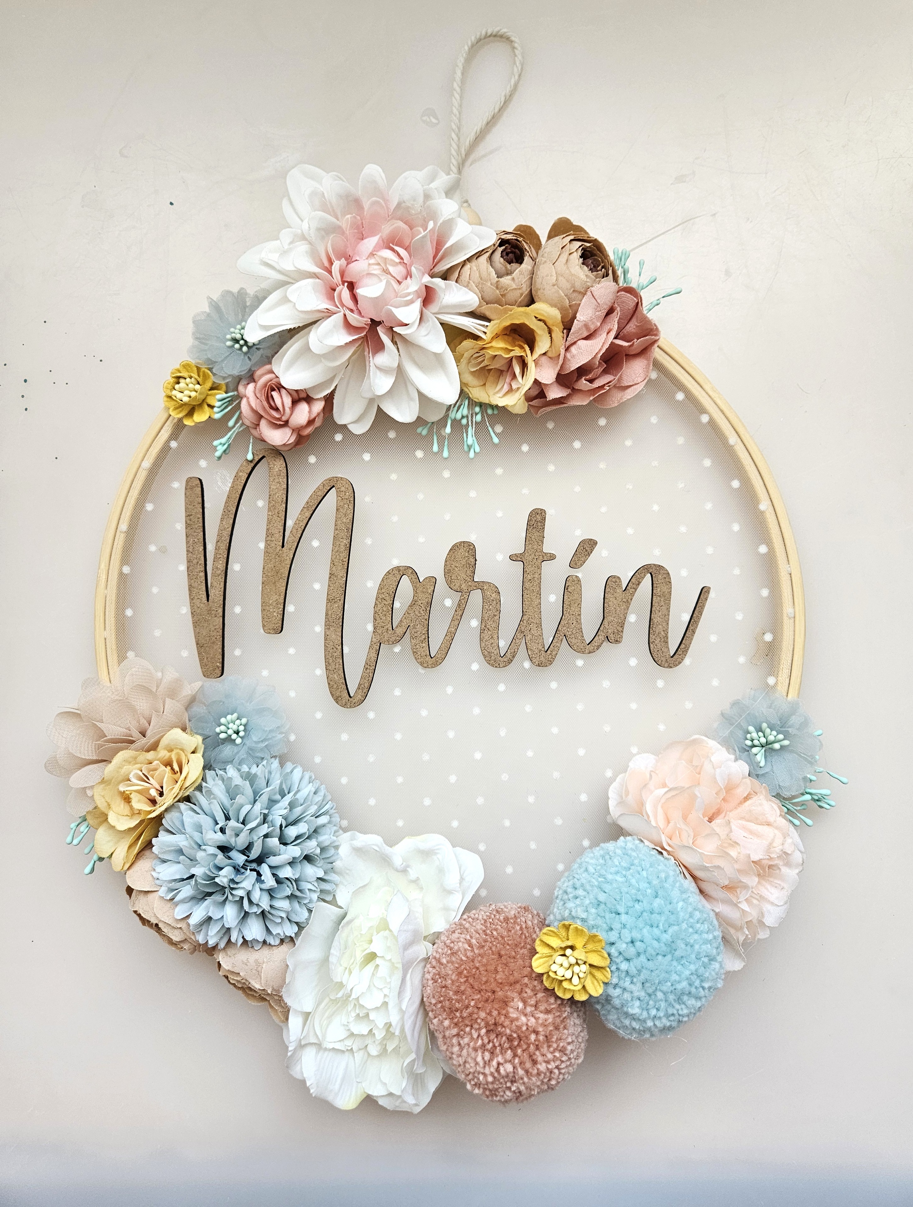 Bastidor de flores personalizado