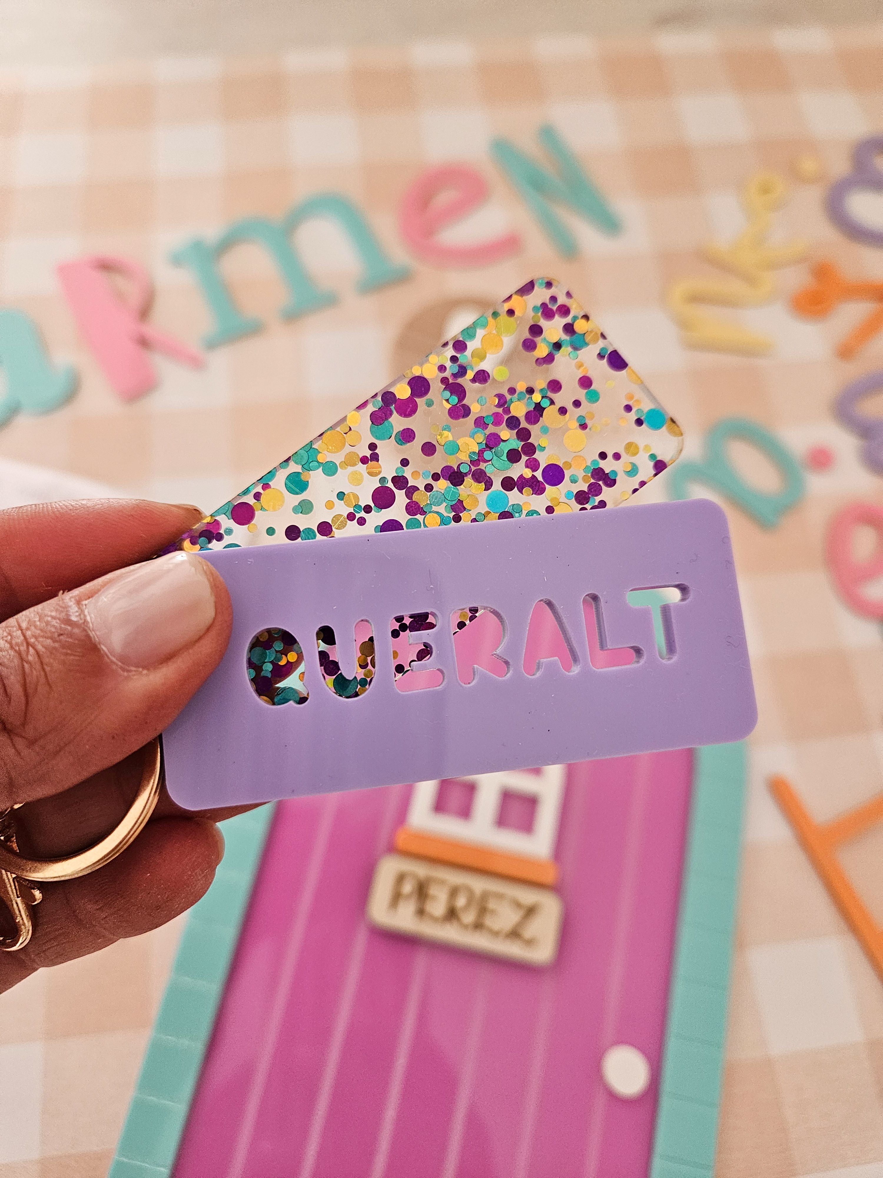 Llavero personalizado de colores