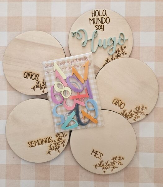 Cumplemes personalizado colores