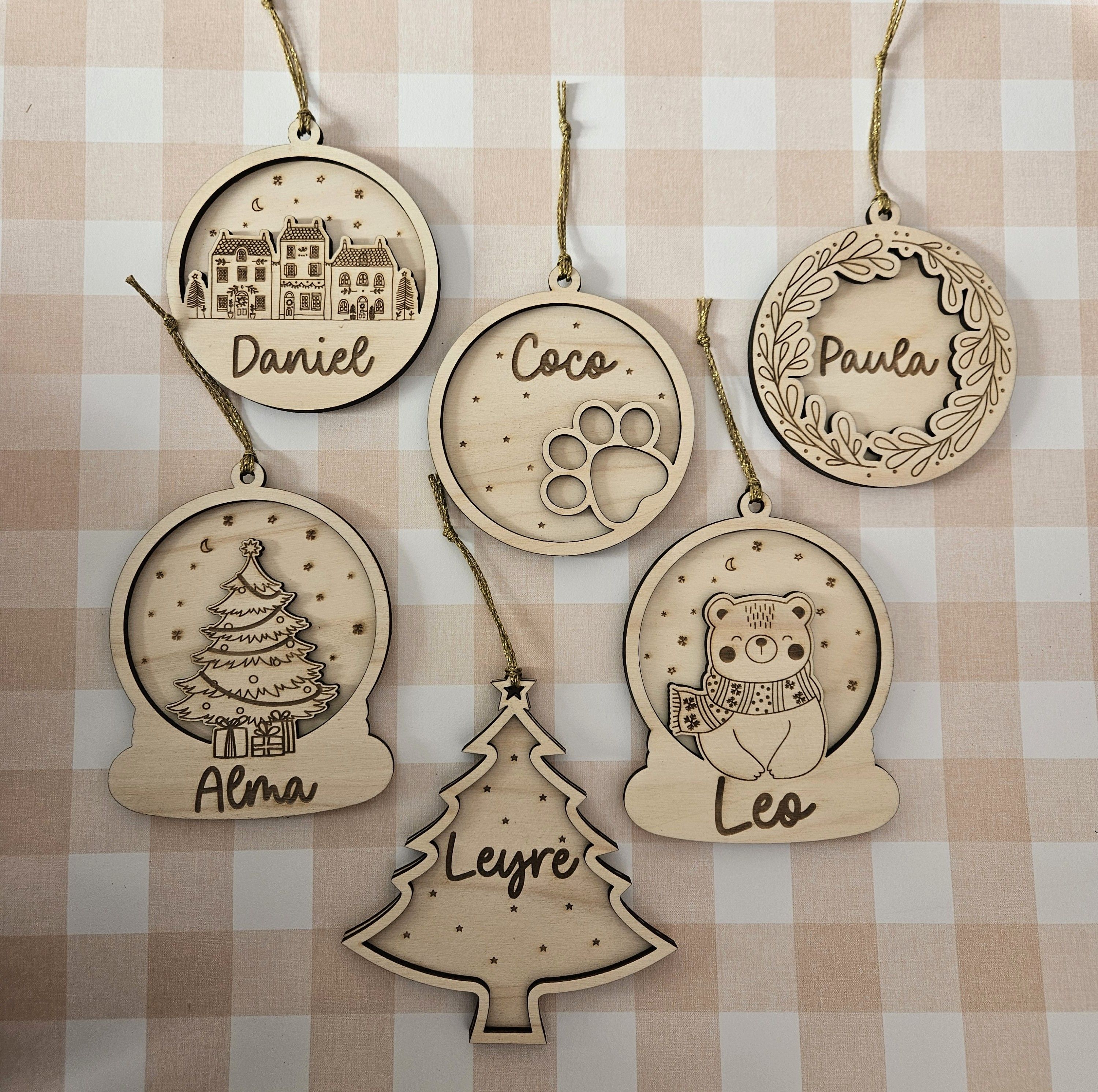 Bola madera personalizada varias formas