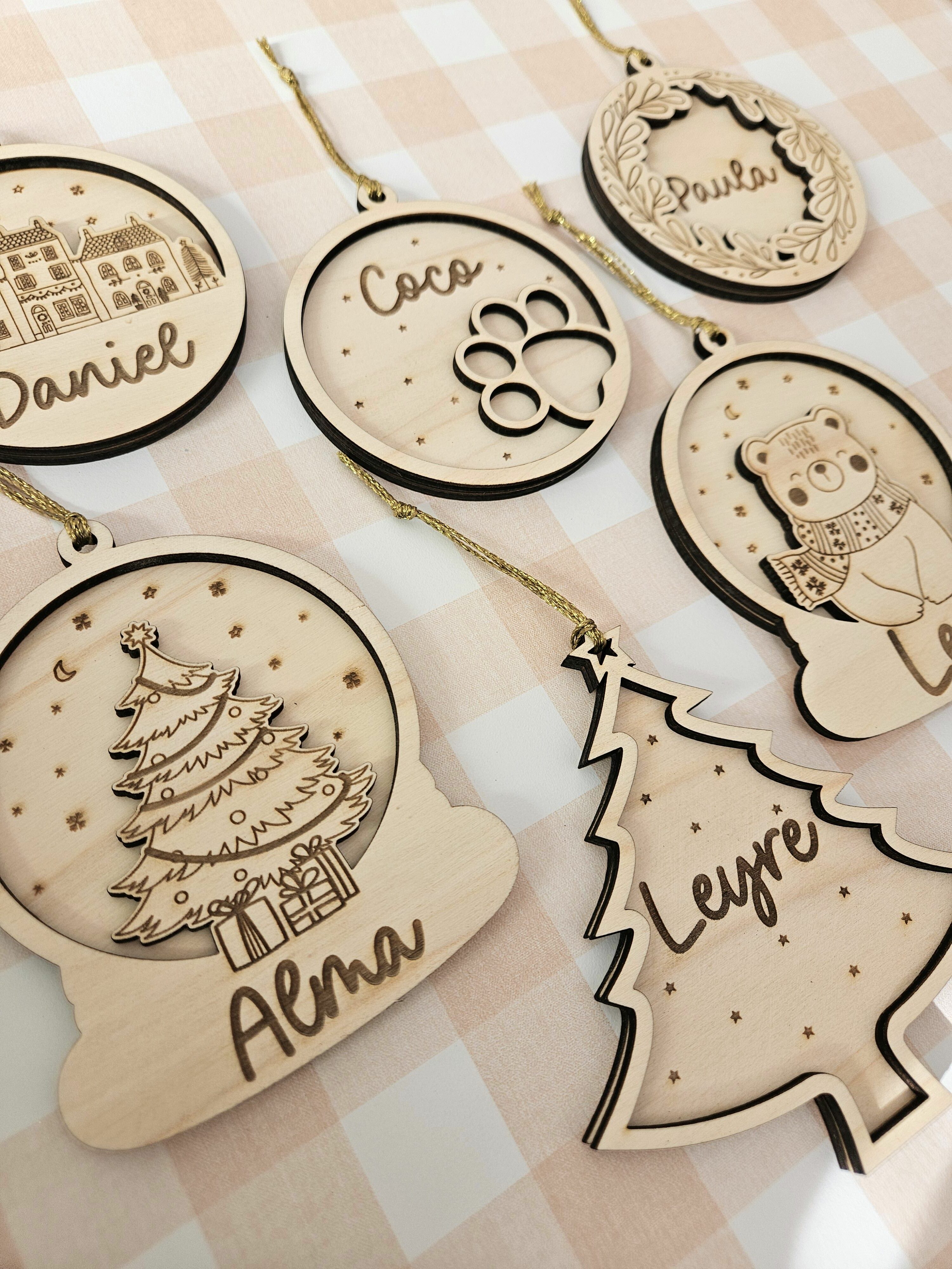 Bolas de madera personalizadas