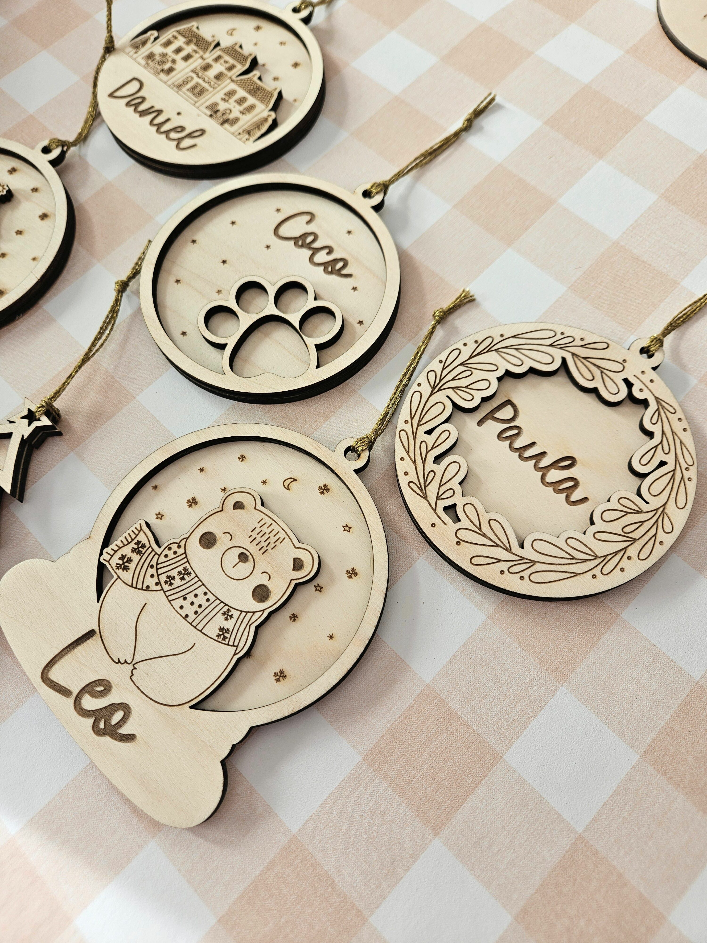 Bolas de madera personalizadas