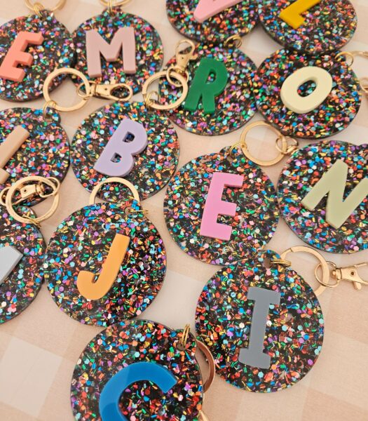 Llavero personalizado inicial