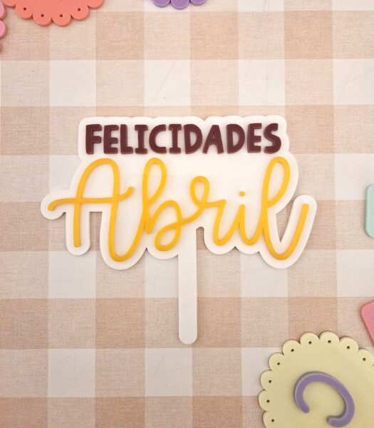 Topper feliz cumpleaños