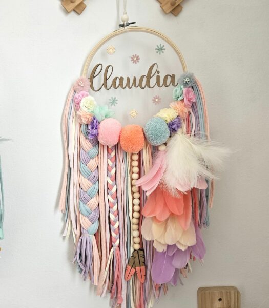 Atrapasueños personalizado con nombre, atrapasueños infantil personalizado