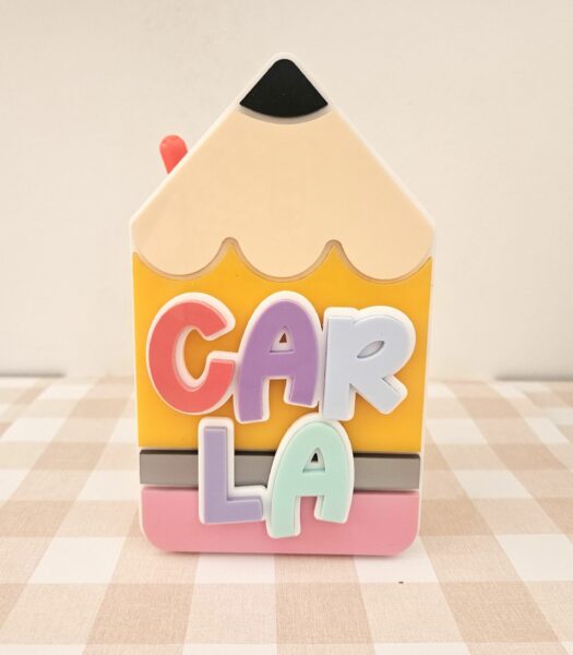 Portalápices personalizado, portalápices infantil, portalápices escritorio, portalápices personalizado con nombre