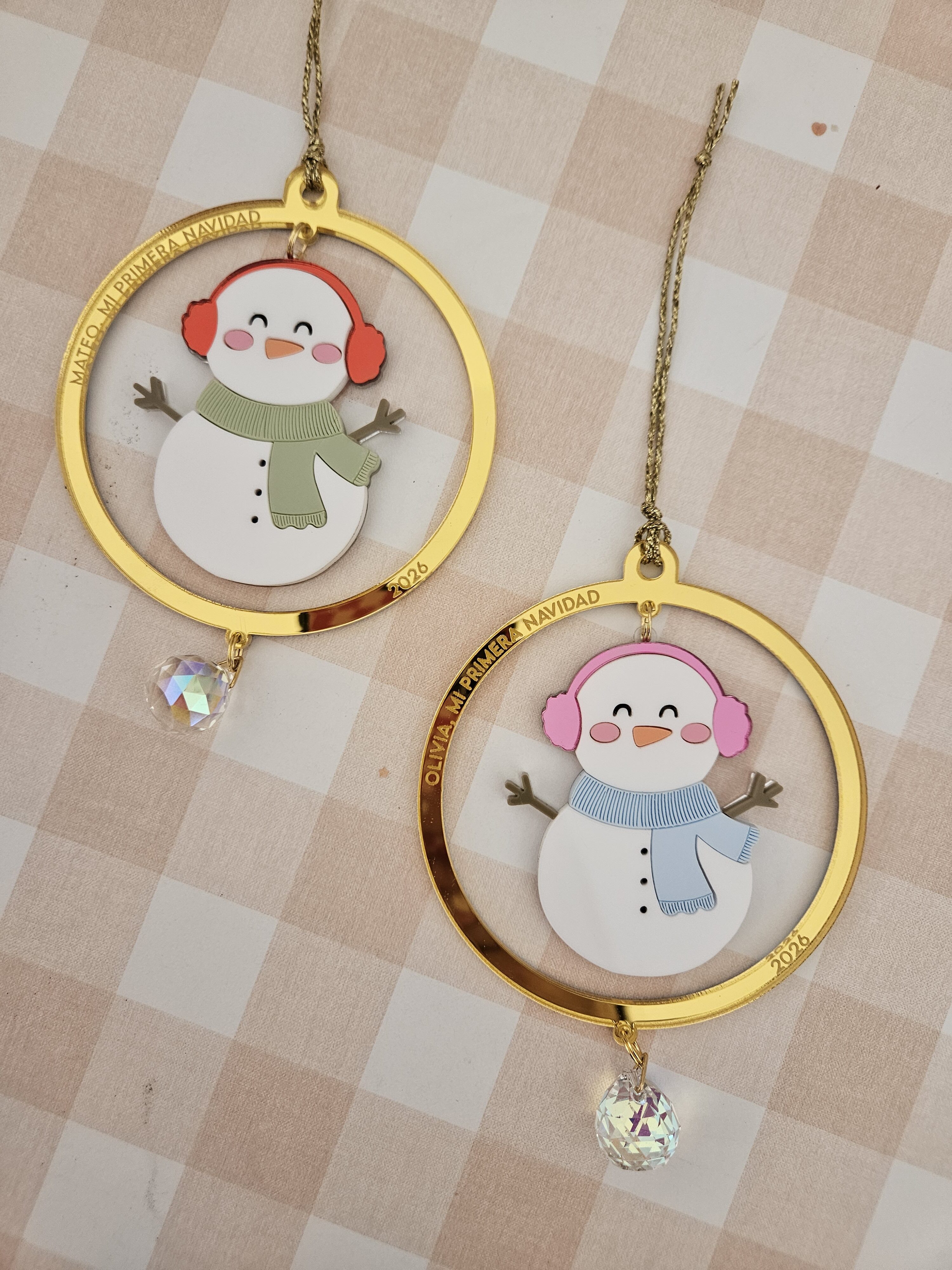 Bola de navidad muñeco de nieve