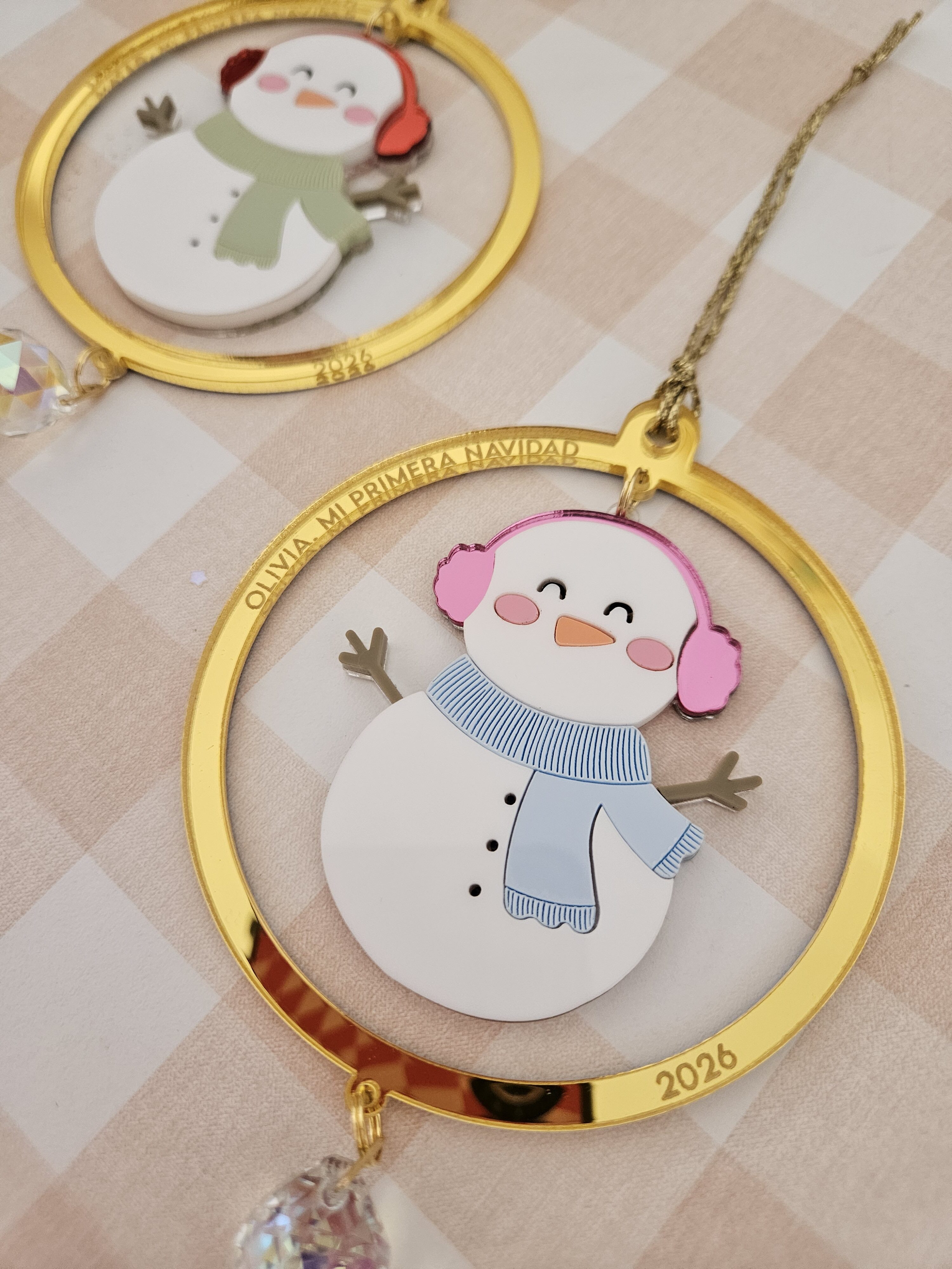 Bola de navidad muñeco de nieve